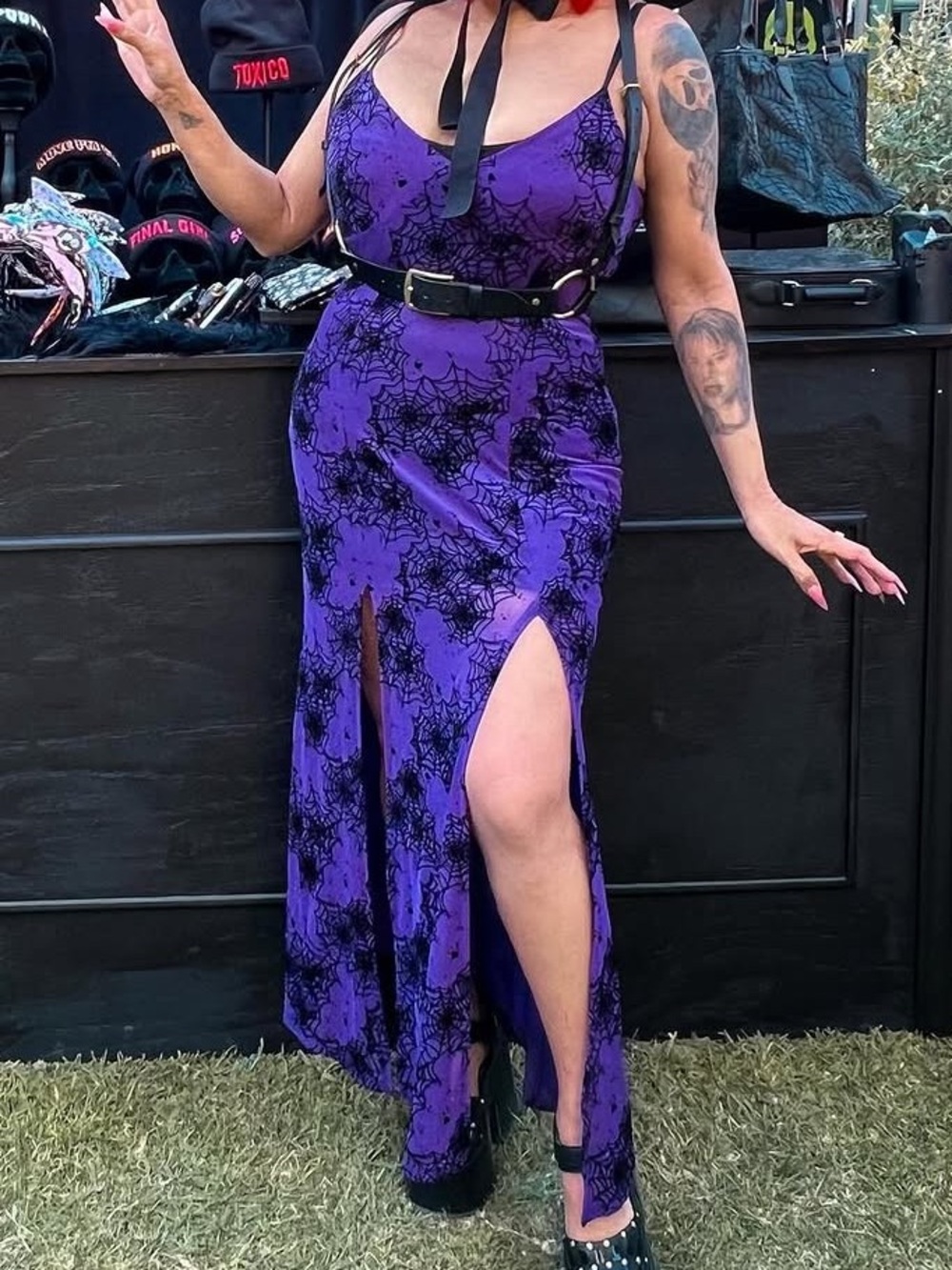 NEW Wax Poetic Spiderweb dress XL - Picture 2 of 10